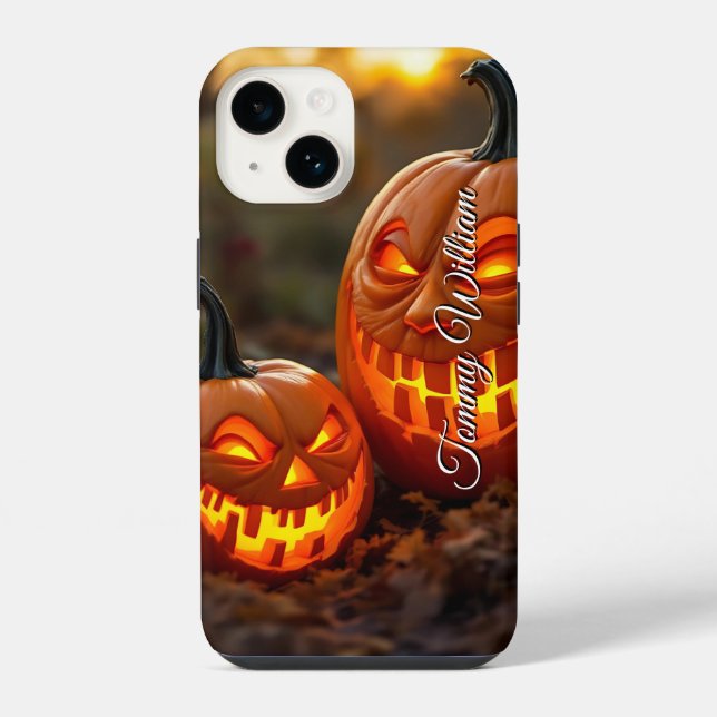 Coque iPhone Citrouille Halloween classique (Verso)