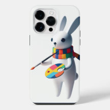 Claude le Lapin Blanc Peintre Charmant
