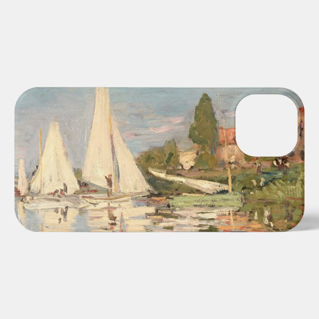 Coque iPhone Claude Monet | Regatta at Argenteuil, c.1872 (Verso Horizontal)