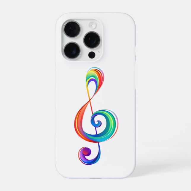 Coque iPhone Clé arc-en-ciel (Verso)