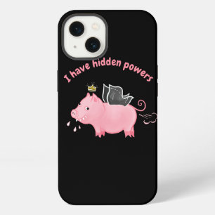 Etui iPhone 13 Cochon drôle fée Pouvoirs cachés agriculteur humou