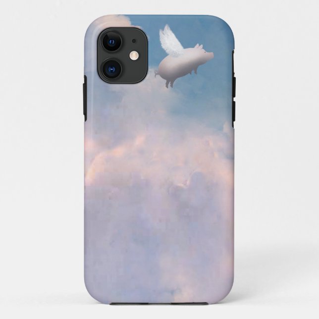 coque iphone cochon volant (Dos)