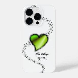 Coque Pour iPhone 14 Plus Coeur arc-en-ciel avec étoiles, La magie de l'amou