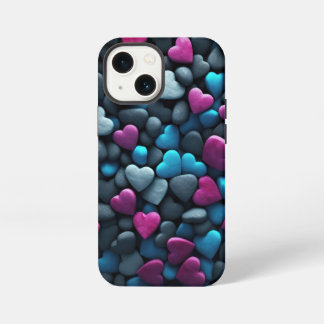 Etui iPhone 13 Mini Cœurs de galets