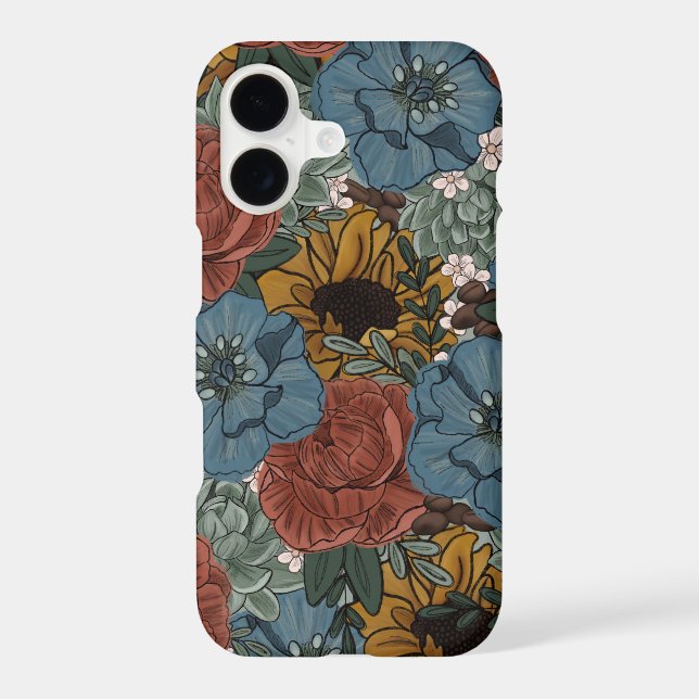 Coque iPhone Coffee Bean Florals (Verso)