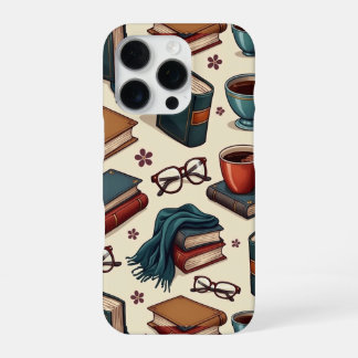 Coque iPhone 16 Pro Coffee&  books collection