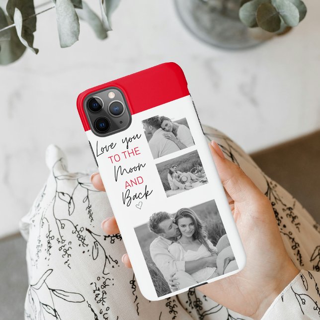 Coque iPhone Collage Couple Photo & Citation Romantique À La Lu (Créateur téléchargé)