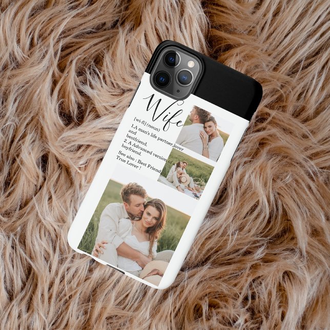 Coque iPhone Collage Couple Photo & Lovely Romantic Wife Cadeau (Créateur téléchargé)