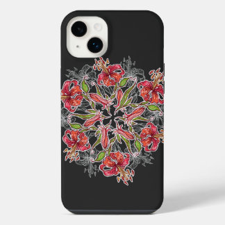Collage de fleurs de lys en fleurs