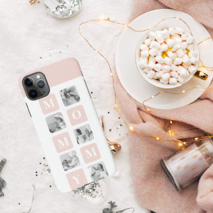 Coque iPhone 11Pro Max Collage tendance Photo & Pastel rose Meilleur cade