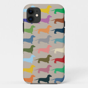 Coque iphone coloré de teckel