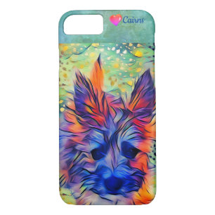 Coque iphone coloré mignon de chiot de Terrier de