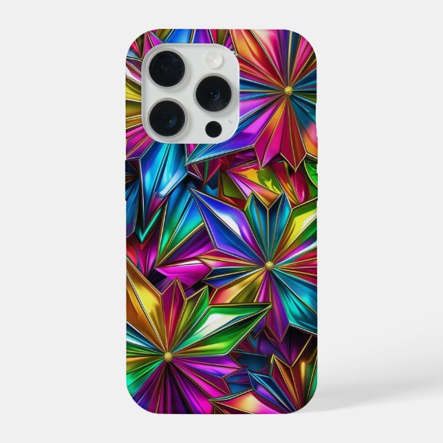 Coque iPhone Colourful starbursts Phone Case (Verso)