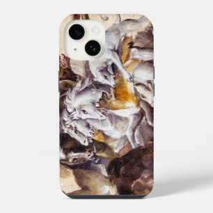 COQUE POUR iPhone 14 COMPOSITION AVEC DES ANIMAUX, CHEVAUX D'ÉLEVAGE, C