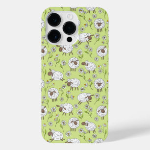 Coque Pour Pour iPhone 14 Pro Max Compter les moutons sur le vert de rosée miel