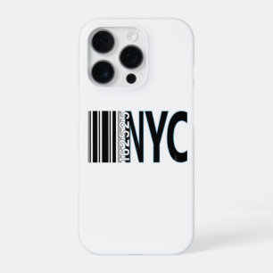 Coque iPhone 16 Pro Conception de code-barres 1625 de la ville de New