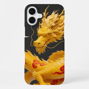 Coque iPhone 16 Plus Conception de fantasy artistique du dragon rouge d