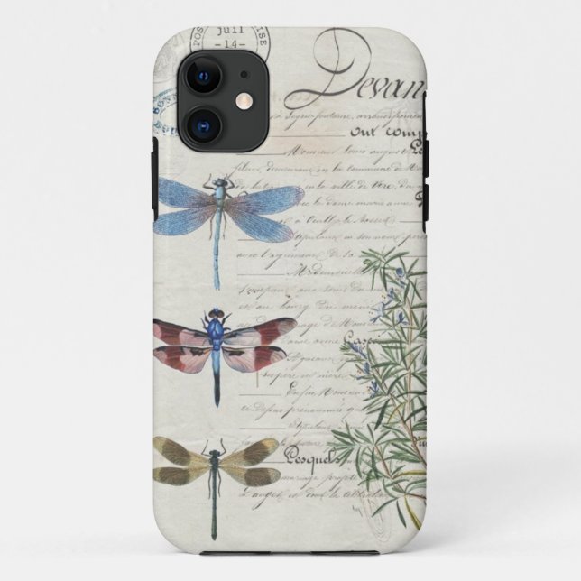 coque iphone - Conception de libellules (Dos)