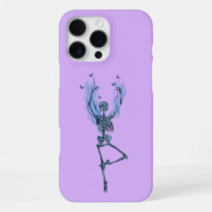 Coque iPhone 16 Pro Max Conception de squelette de danseuse de ballet aux 
