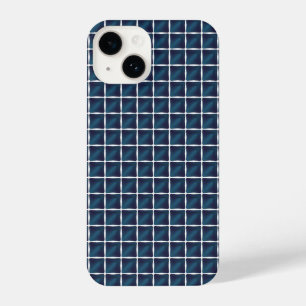 Coque Pour iPhone 14 Conception du compartiment Bleu arrondi