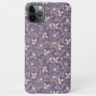 Coque iPhone 11Pro Max Conception florale vintage avec des vignes tourbil