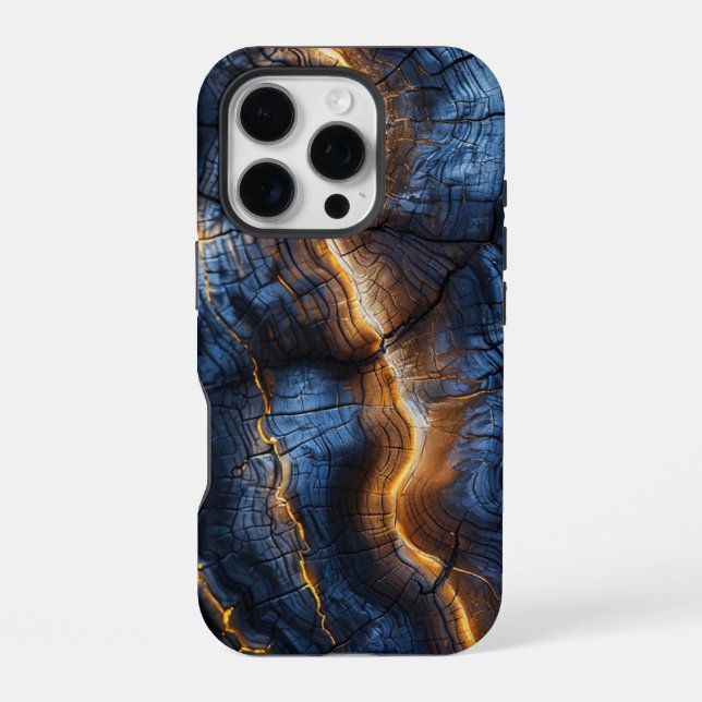 Coque iPhone Conception graphique du bois (Verso)