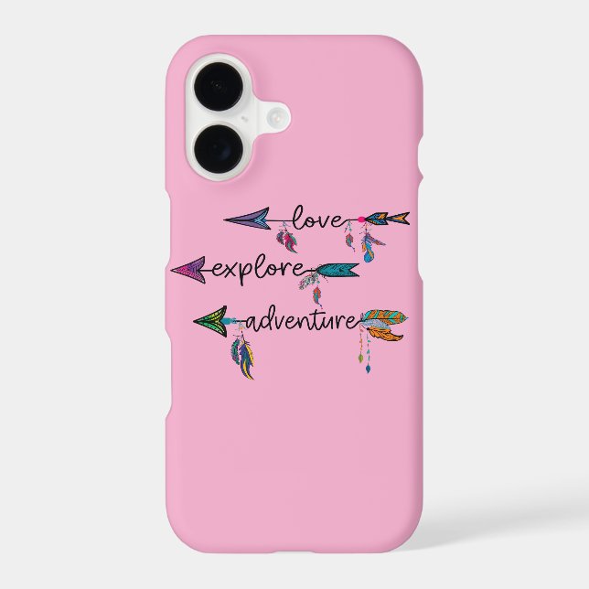 Coque iPhone Conception Tribale Bohème Flèche Aventure Explorer (Verso)