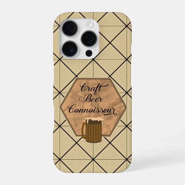 Coque iPhone Connaisseur de Bière Craft (Verso)