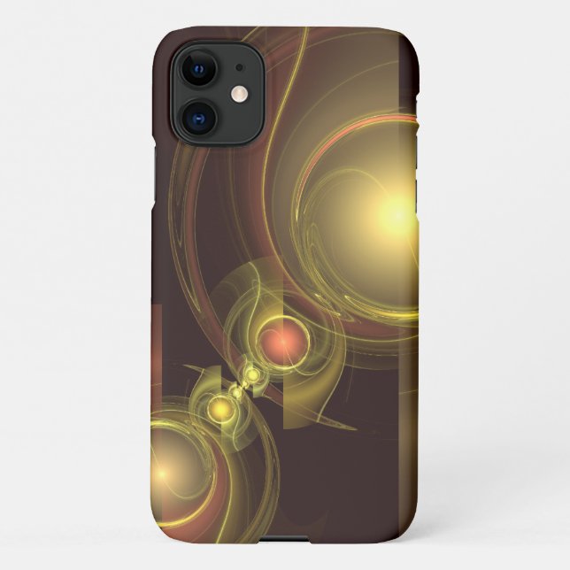 Coque iPhone Connexion intime Matte d'art Abstrait (Dos)