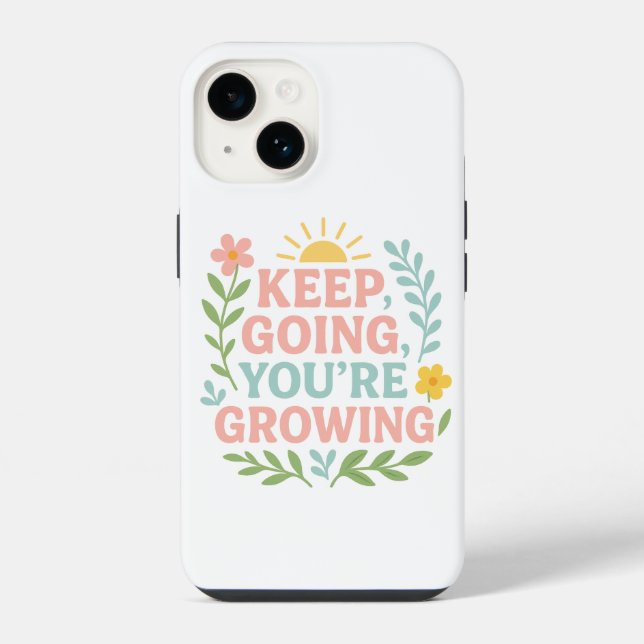 Coque iPhone Continuez à avancer Vous êtes de plus en plus moti (Verso)