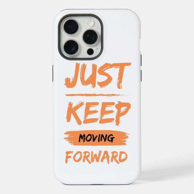 Coque iPhone continuez simplement à avancer (Verso)