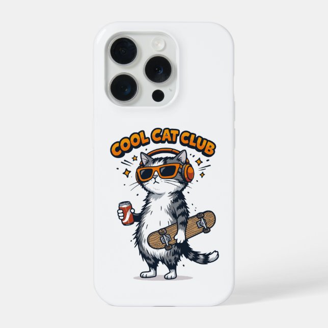 Coque iPhone Cool Cat Club (Verso)