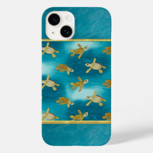 Coque iphone Cool des tortues d'or