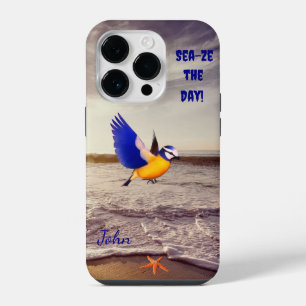 Coque Pour iPhone 14 Plus Cool et colorée plage d'oiseaux