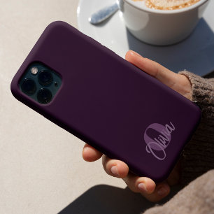 Cool Monochrome violet moderne Monogramme