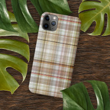 Cool Taupe Beige Brown gris foncé Tartan Motif