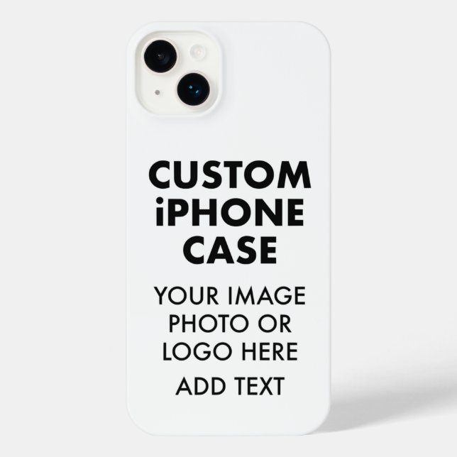 Coque iPhone Coque de budget personnalisé iPHONE 14 PLUS (Verso)