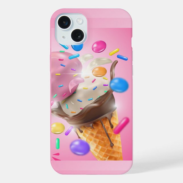 Coque iPhone Coque de cône de crème glacée-coque iphone de maté (Créateur téléchargé)