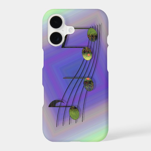 Coque iphone-Coque de notes de dubstep (Verso)