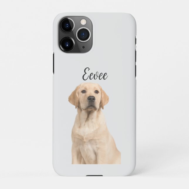 Coque iPhone Coque d'esquisse personnalisée pour animaux de com (Dos)