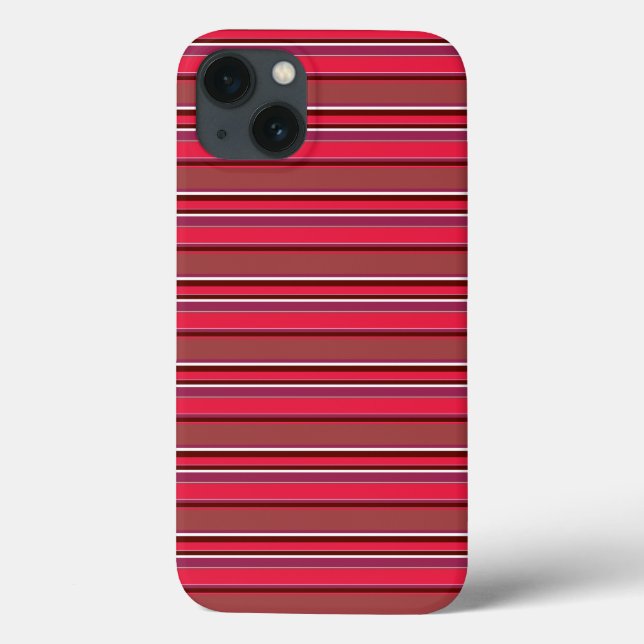 Coque iphone Coque-Mate à bandes rouges (Verso)