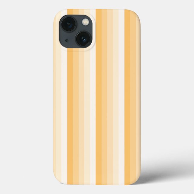 Coque iphone Coque-Mate de rayures d'ombre jaune (Verso)