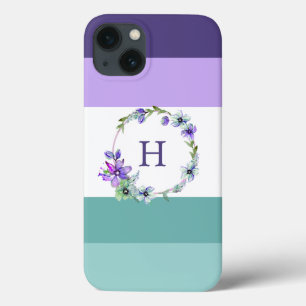 Coque iphone Coque-Mate monogramme de bande coloré