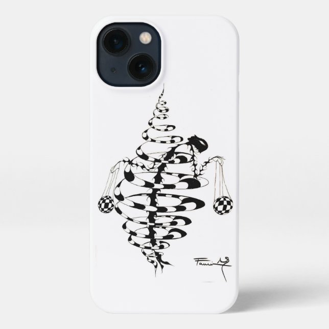 Coque iPhone Coque Noir de luxe (Verso)