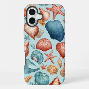 Coque iPhone 16 Plus Coques côtières et Motif de poisson étoilé