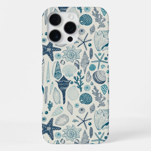 Coque iPhone Coques de mer sur le blanc (Verso)