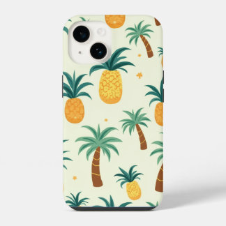 Coque Pour iPhone 14 coques iphone14 motif ananas et arbre