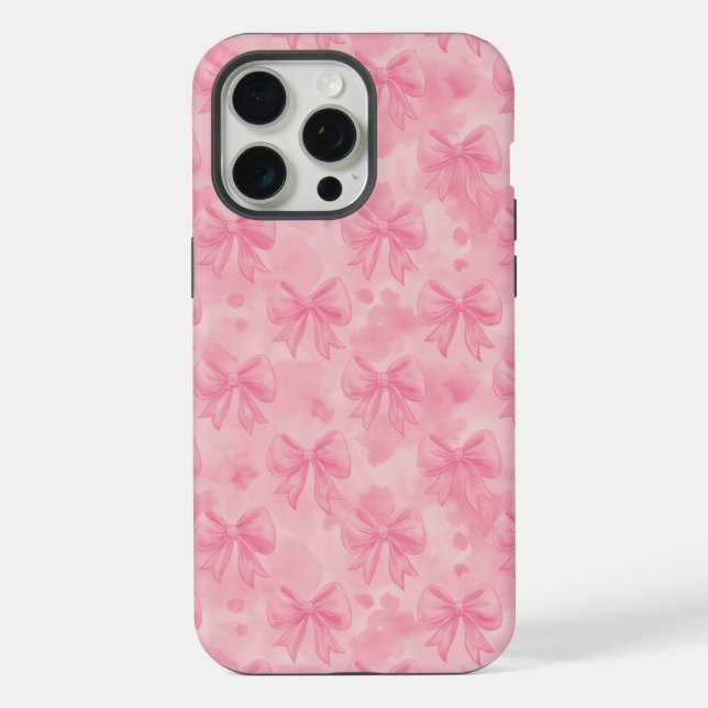 Coque iPhone Coquette Pink Bows (Verso)