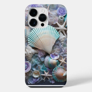 COQUE POUR POUR iPhone 14 PRO MAX COQUILLES PASTEL DANS UN OCÉAN CLAIR