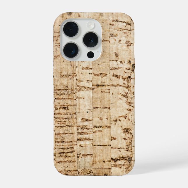 Coque iPhone Cork oak pattern (Verso)